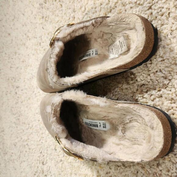 NEW Birkenstock Boston Big Buckle Shearling Clog Size 8 - Picture 3 of 6